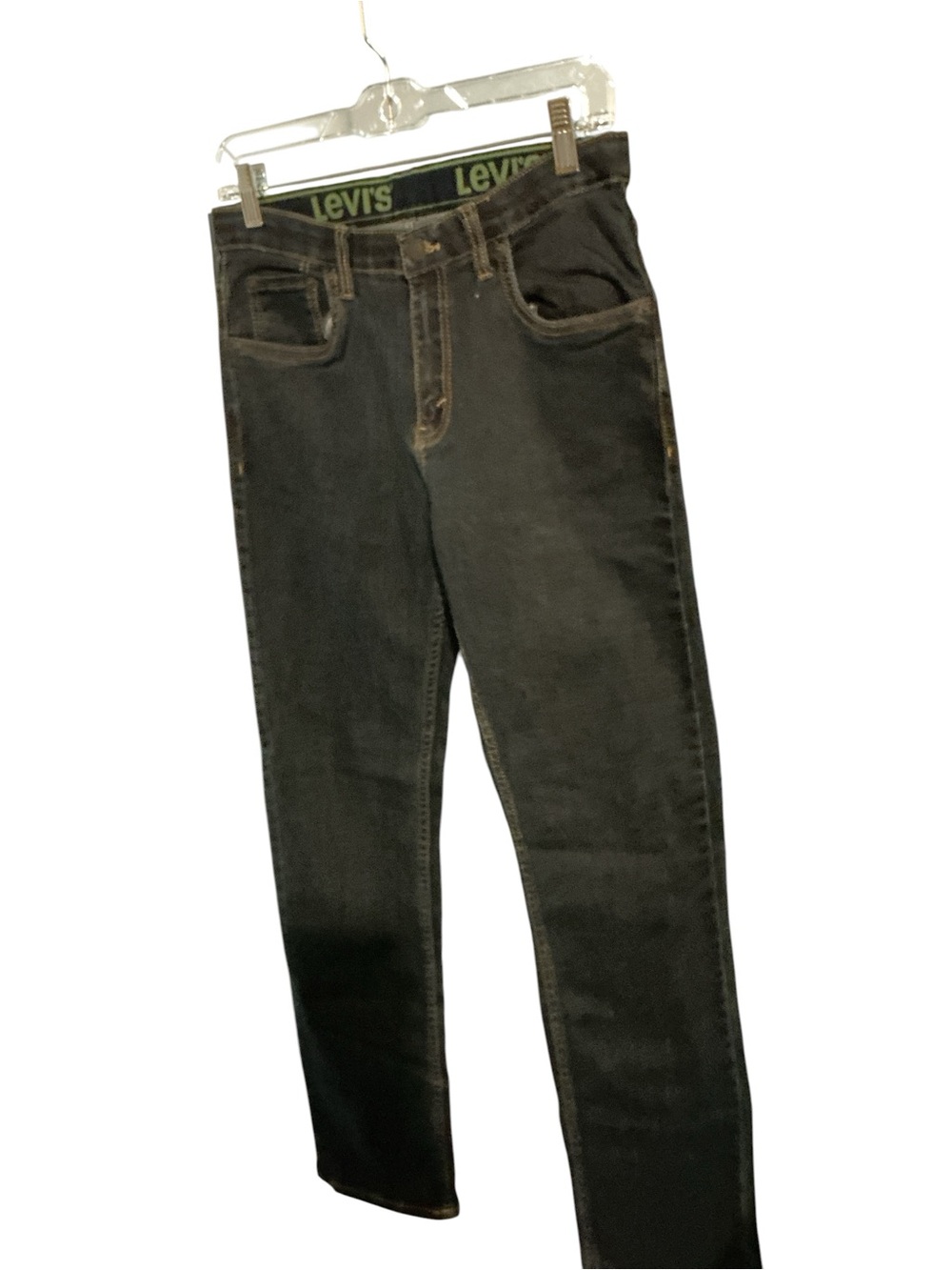Levi's Black Denim 511 Slim Jeans with Contrast Stitching